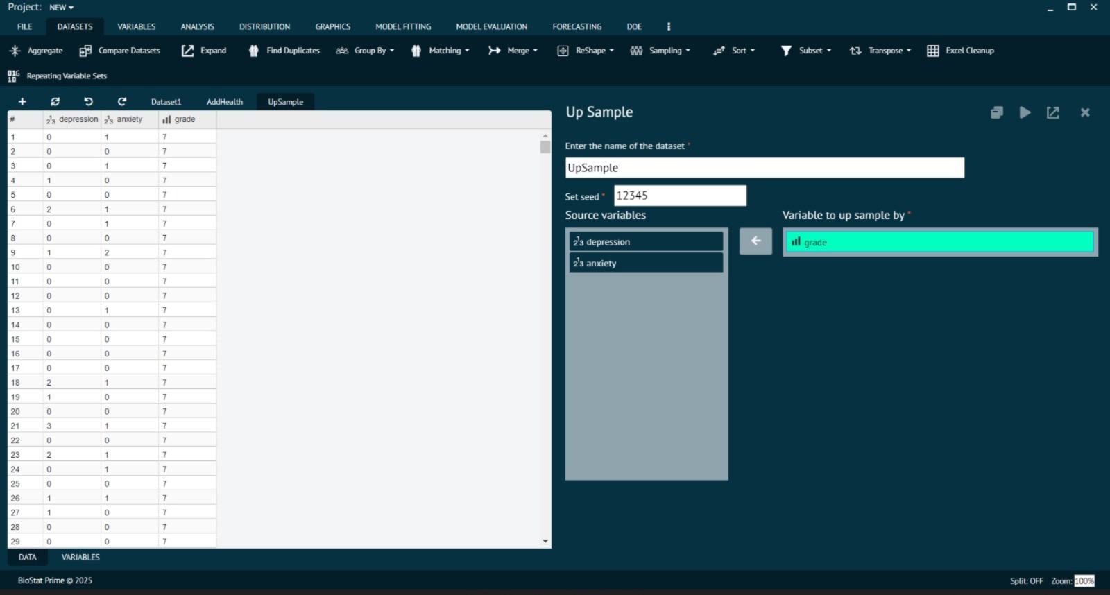Up Sampling Visualization